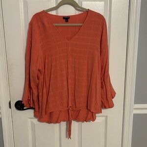 Coral blouse